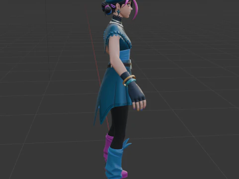 Huntress Helsie - Fortnite 3D Model