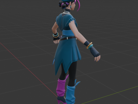 Huntress Helsie - Fortnite 3D Model