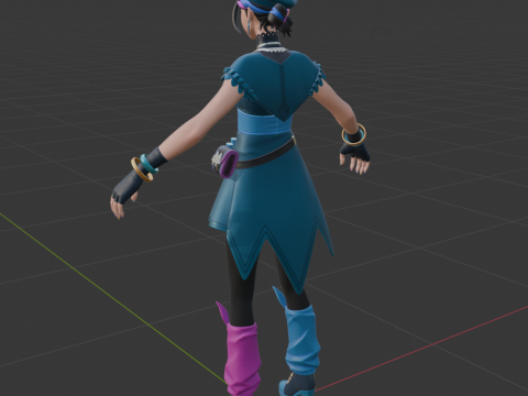 Huntress Helsie - Fortnite 3D Model