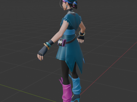 Huntress Helsie - Fortnite 3D Model