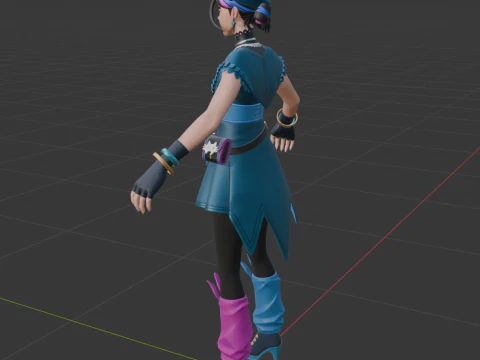 Huntress Helsie - Fortnite 3D Model
