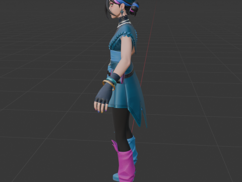 Huntress Helsie - Fortnite 3D Model