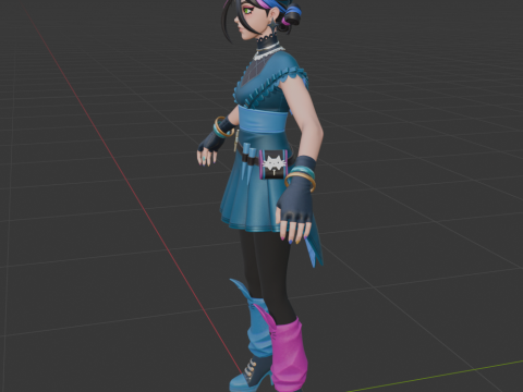 Huntress Helsie - Fortnite 3D Model