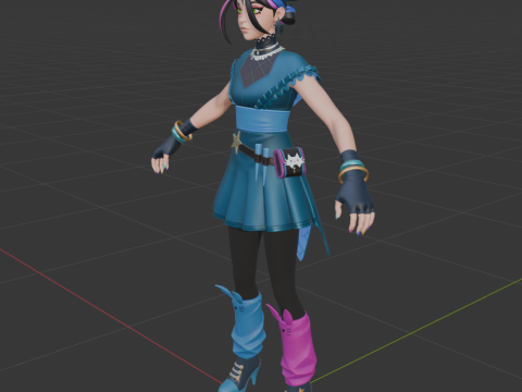 Huntress Helsie - Fortnite 3D Model