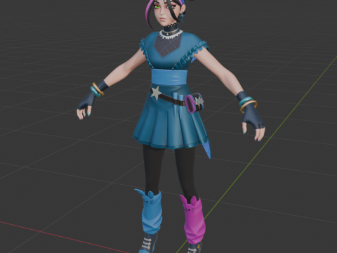 Huntress Helsie - Fortnite 3D Model