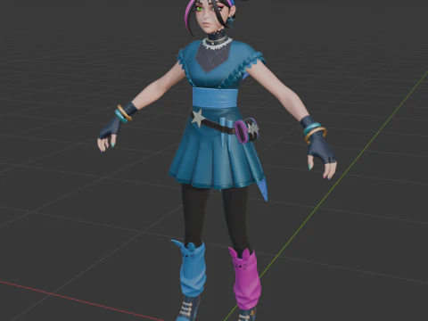 Huntress Helsie - Fortnite 3D Model
