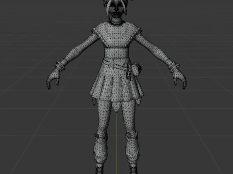 Huntress Helsie - Fortnite 3D Model