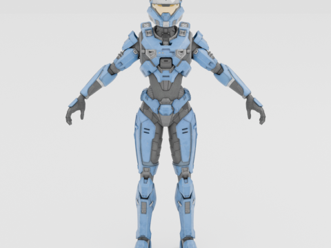 UNSC Spartan Blue - Fortnite 3D 모델