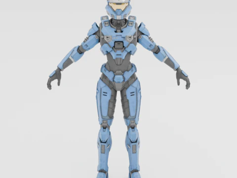 UNSC Espartano Azul - Fortnite Modelo 3D