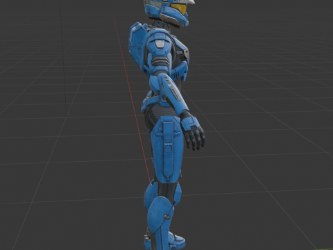 UNSC Spartan Blue - Fortnite Modelo 3D