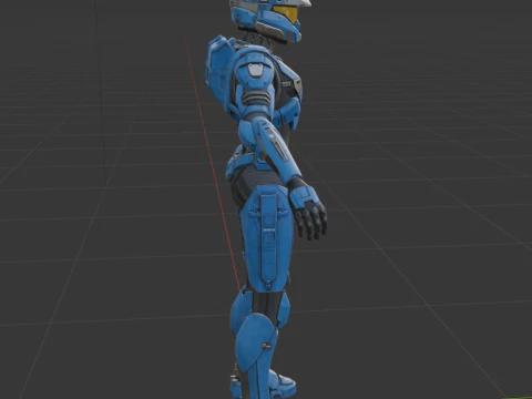 UNSC Spartan Blue - Fortnite 3D Model