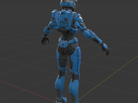 UNSC Spartan Blue - Fortnite Modelo 3D