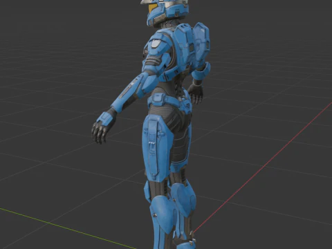 UNSC Spartan Blue - Fortnite 3D Model