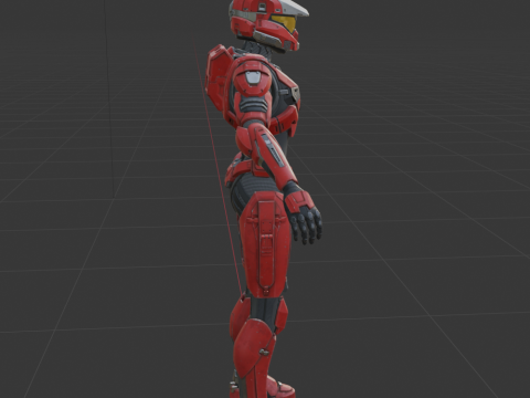 UNSC Spartan Red - Fortnite 3D 模型