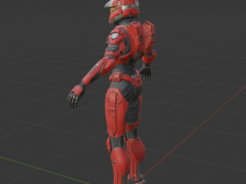UNSC Spartan Red - Fortnite 3D 模型