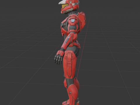 UNSC Spartan Red - Fortnite 3D 模型