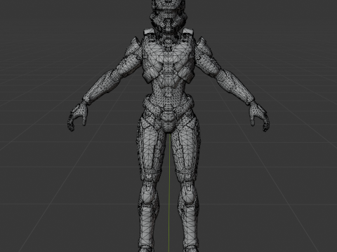 UNSC Spartan Red - Fortnite 3D 模型