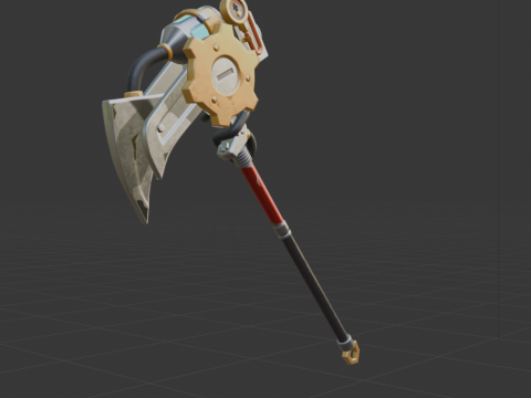 Pneumatic Pop-Axe - Fortnite 3D Model