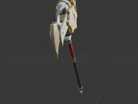 Pneumatic Pop-Axe - Fortnite 3D Model