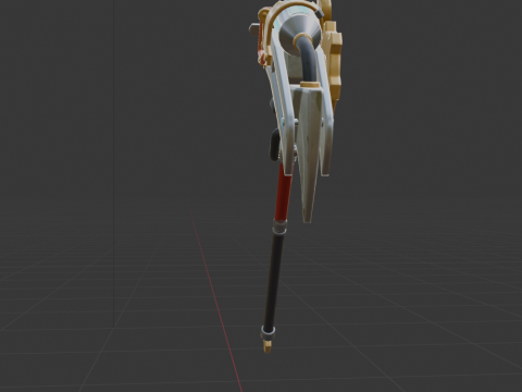 Pneumatic Pop-Axe - Fortnite 3D Model