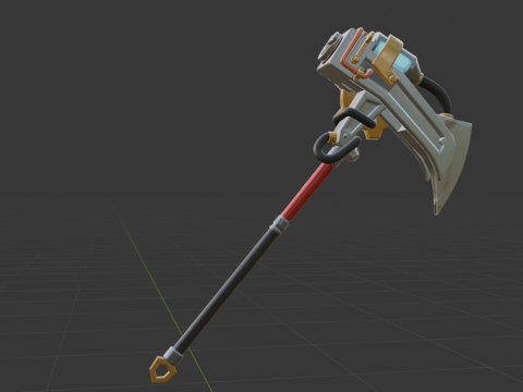 Pneumatic Pop-Axe - Fortnite 3D Model
