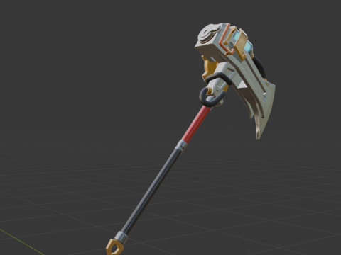 Pneumatic Pop-Axe - Fortnite 3D Model
