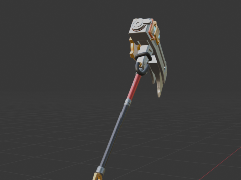 Pneumatic Pop-Axe - Fortnite 3D Model