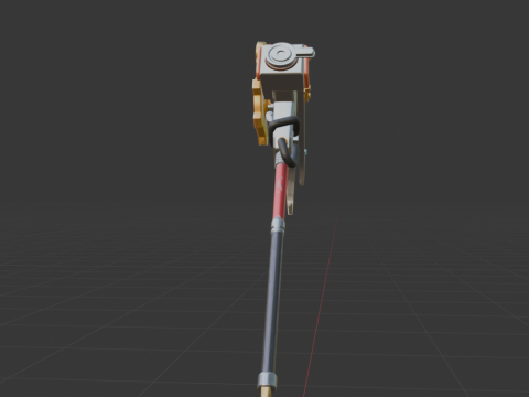 Pneumatic Pop-Axe - Fortnite 3D Model