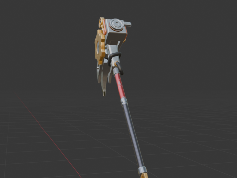 Pneumatic Pop-Axe - Fortnite 3D Model
