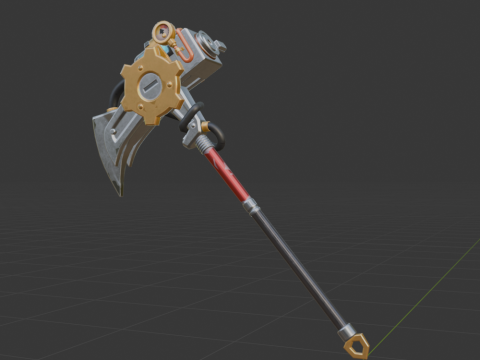 Pneumatic Pop-Axe - Fortnite 3D Model