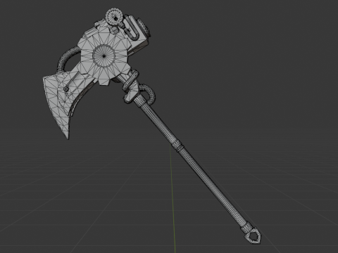 Pneumatic Pop-Axe - Fortnite 3D Model