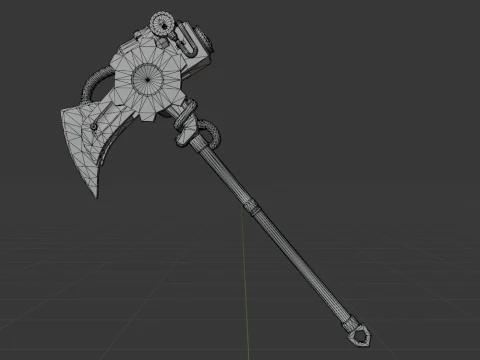 Pneumatic Pop-Axe - Fortnite 3D Model