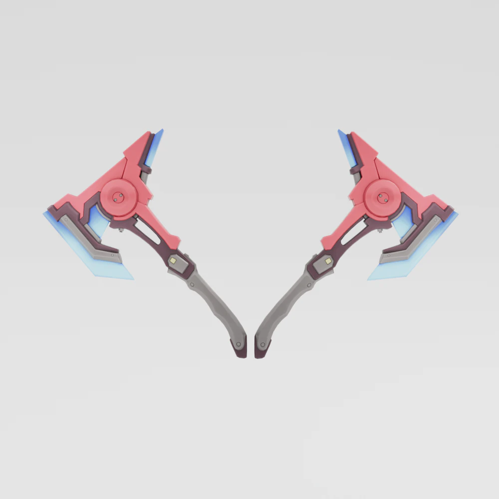 Harmonic Axes - Fortnite 3D Model .c4d .max .obj .3ds .fbx .stl .blend 