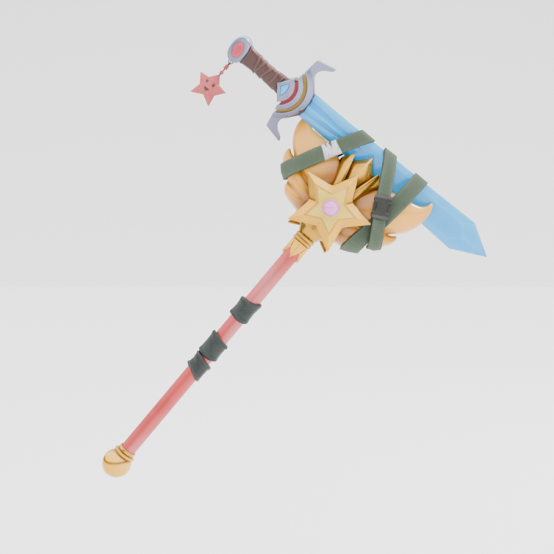 Epic Blade of Floof - Fortnite 3D 模型 .c4d .max .obj .3ds .fbx .stl .blend