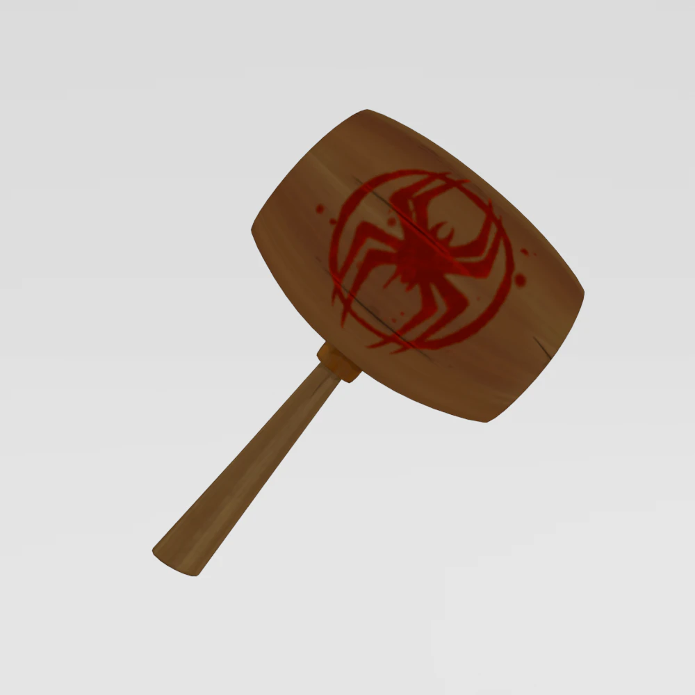 Spider-Hams Mallet - Fortnite 3D Model .c4d .max .obj .3ds .fbx .stl .blend