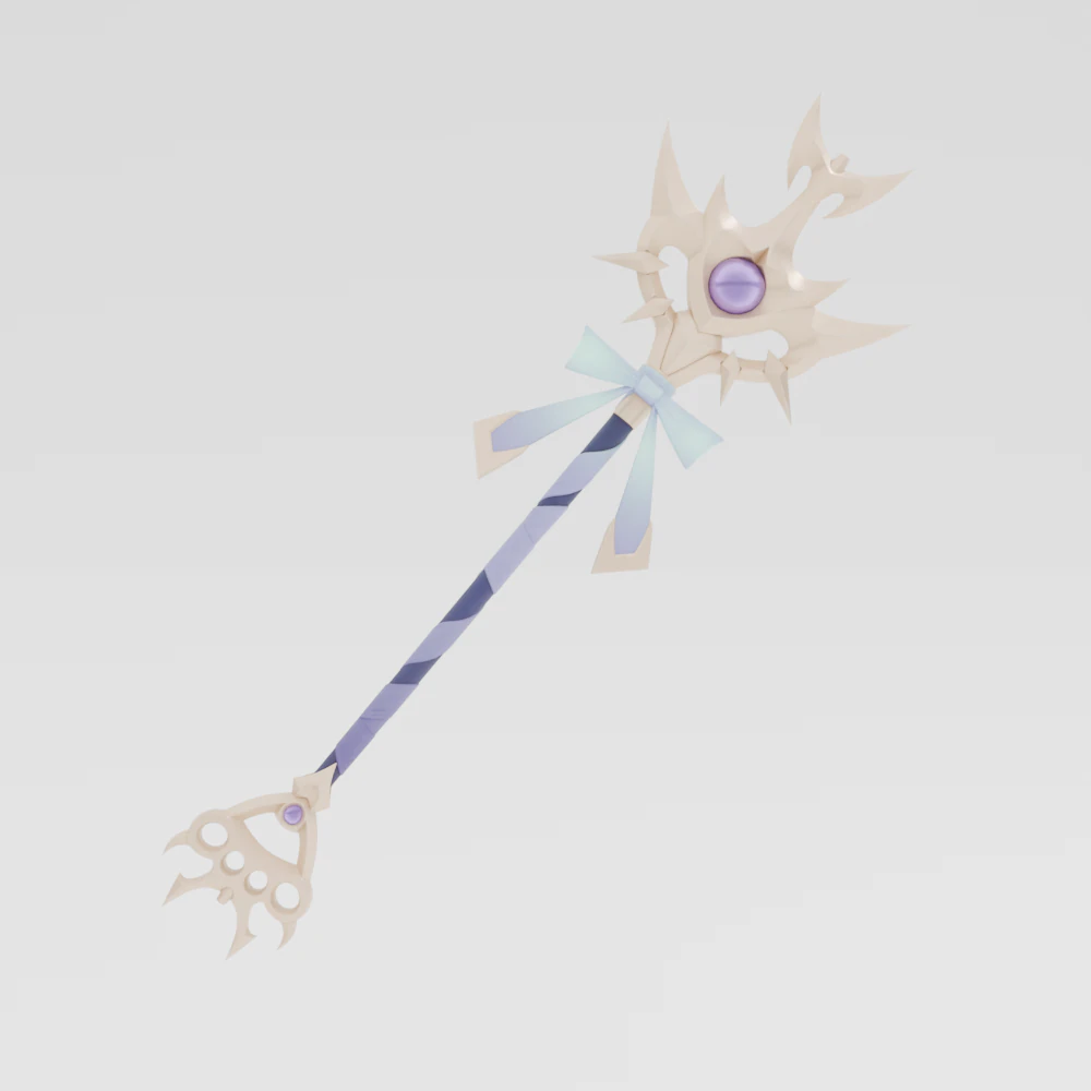 Enchanters Staff - Fortnite 3D Model .c4d .max .obj .3ds .fbx .stl .blend 