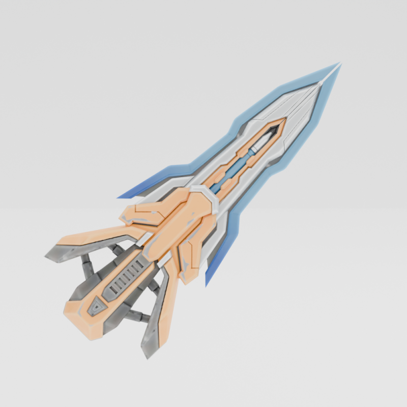 Stinger Sword - Fortnite 3D Model .c4d .max .obj .3ds .fbx .stl .blend