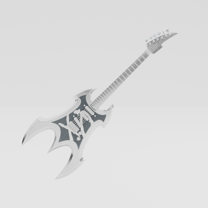 XO 6-String - Fortnite 3D 模型 .c4d .max .obj .3ds .fbx .stl .blend 