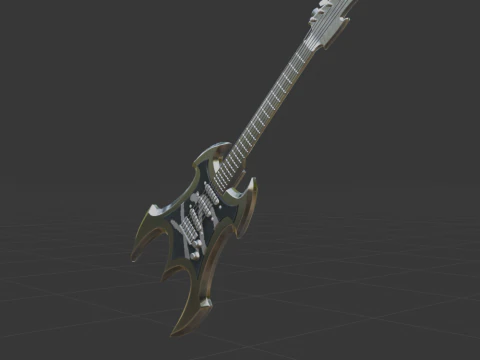 XO 6-String - Fortnite 3D Model
