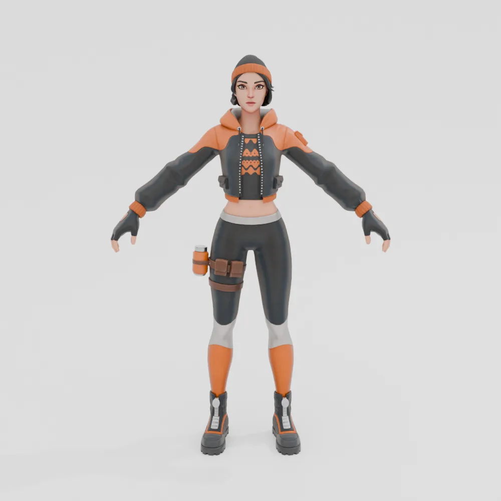 Sagan - Fortnite 3D Model .c4d .max .obj .3ds .fbx .stl .blend 