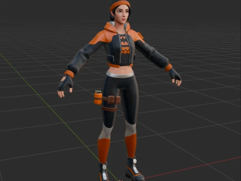 Sagan - Fortnite 3D Model