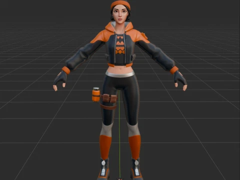 Sagan - Fortnite 3D Model