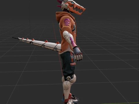 Haxsaur - Fortnite 3D Model