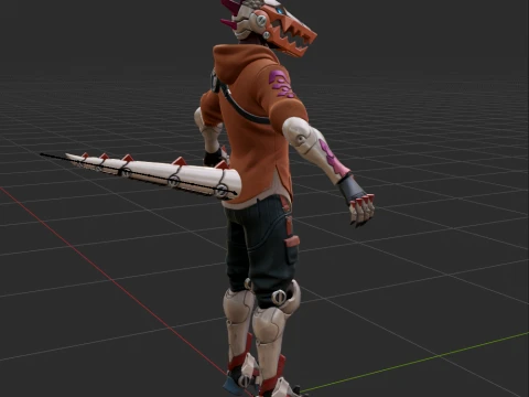 Haxsaur - Fortnite 3D Model