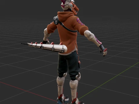Haxsaur - Fortnite 3D Model