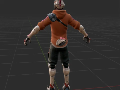 Haxsaur - Fortnite 3D Model