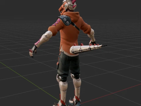 Haxsaur - Fortnite 3D Model