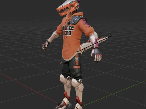 Haxsaur - Fortnite 3D Model