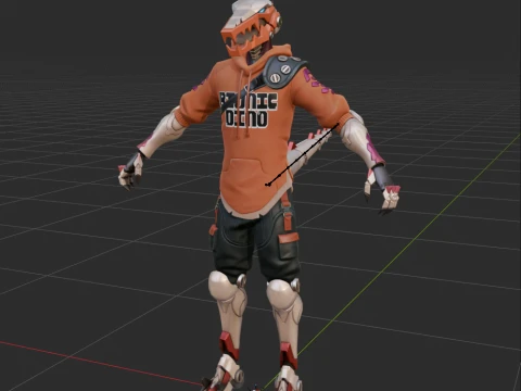 Haxsaur - Fortnite 3D Model