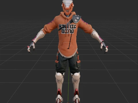 Haxsaur - Fortnite 3D Model